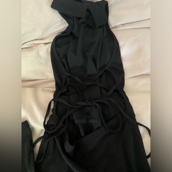 Adika Halter Neck Flared Open Back Jumpsuit - Picture 6 of 6